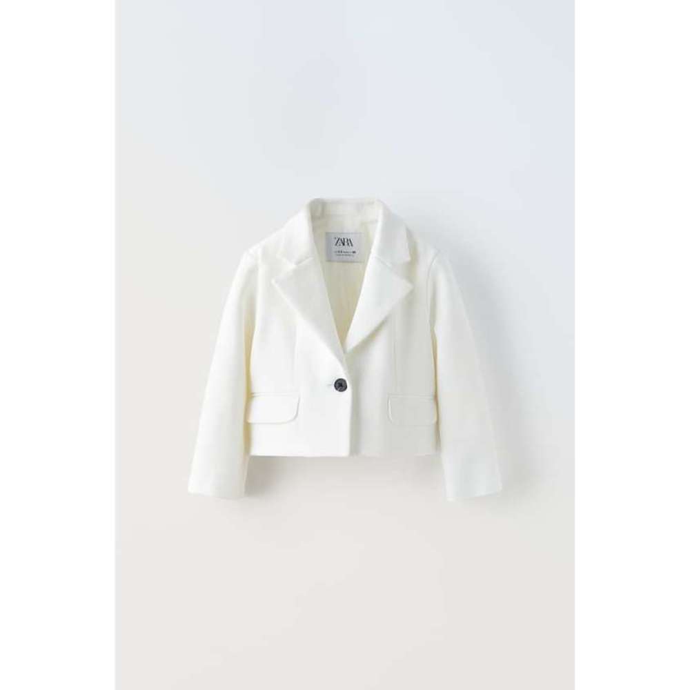 BUTTONED CROP BLAZER